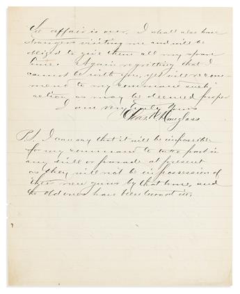 (POLITICS.) Archive of letters to a Virginia newspaper editor from Charles Douglass, John Mercer Langston, and more.